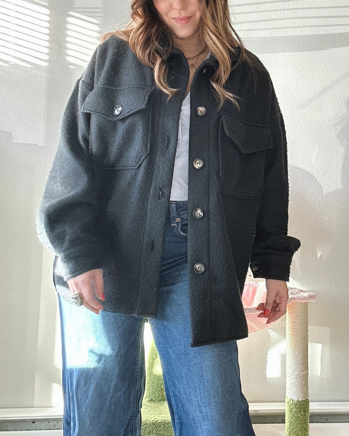 Cozy Button Down Jacket