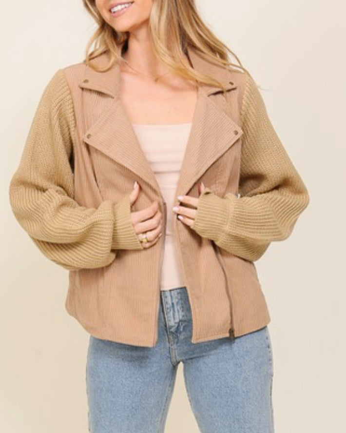 Corduroy Sweater Sleeve Southern Jacket