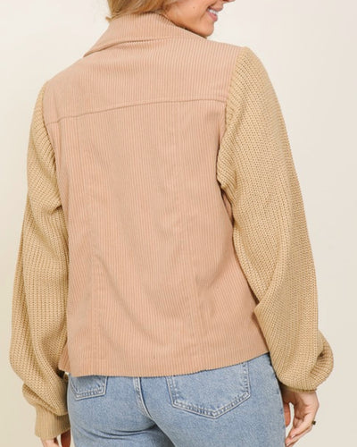 Corduroy Sweater Sleeve Southern Jacket