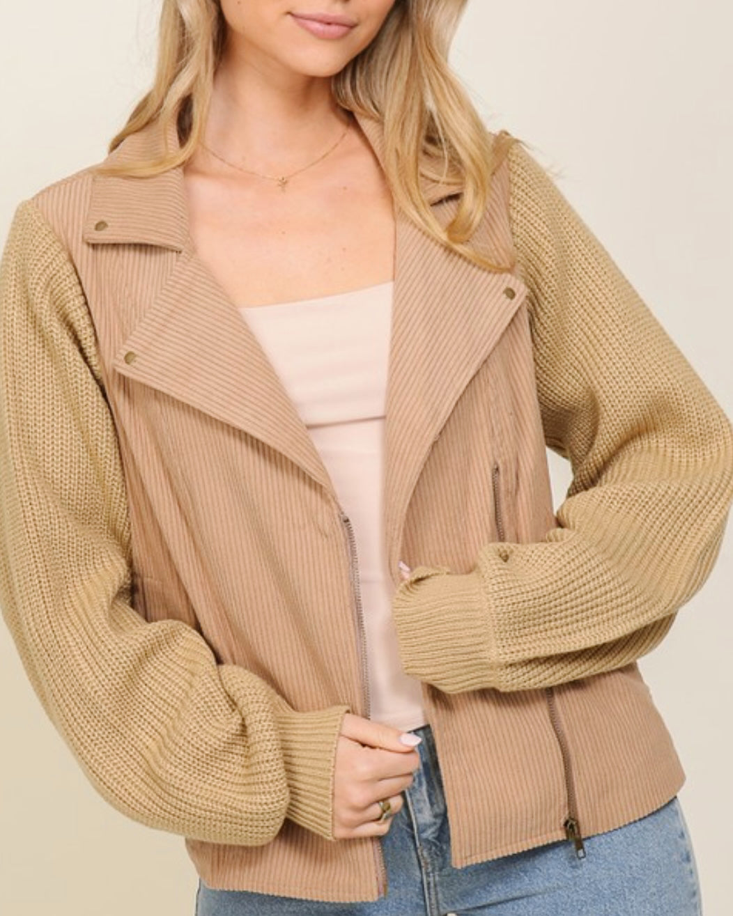 Corduroy Sweater Sleeve Southern Jacket