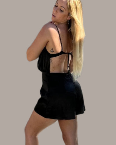 Black Gala Romper