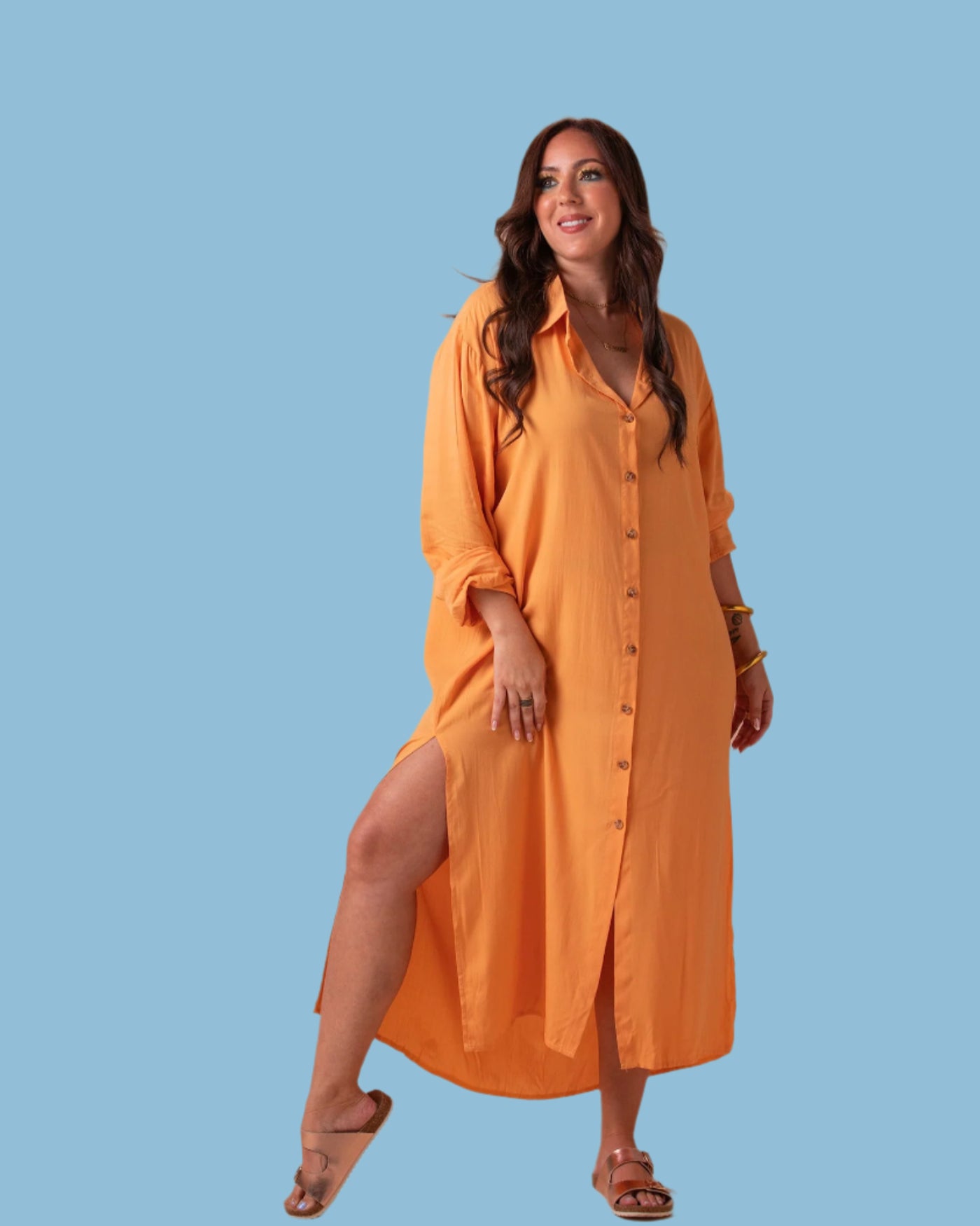 Valencia Oversized Shirt Dress