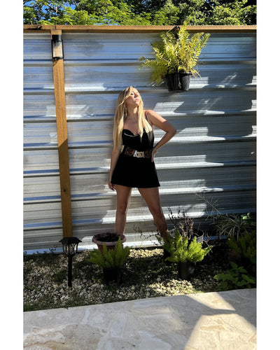 Black Gala Romper