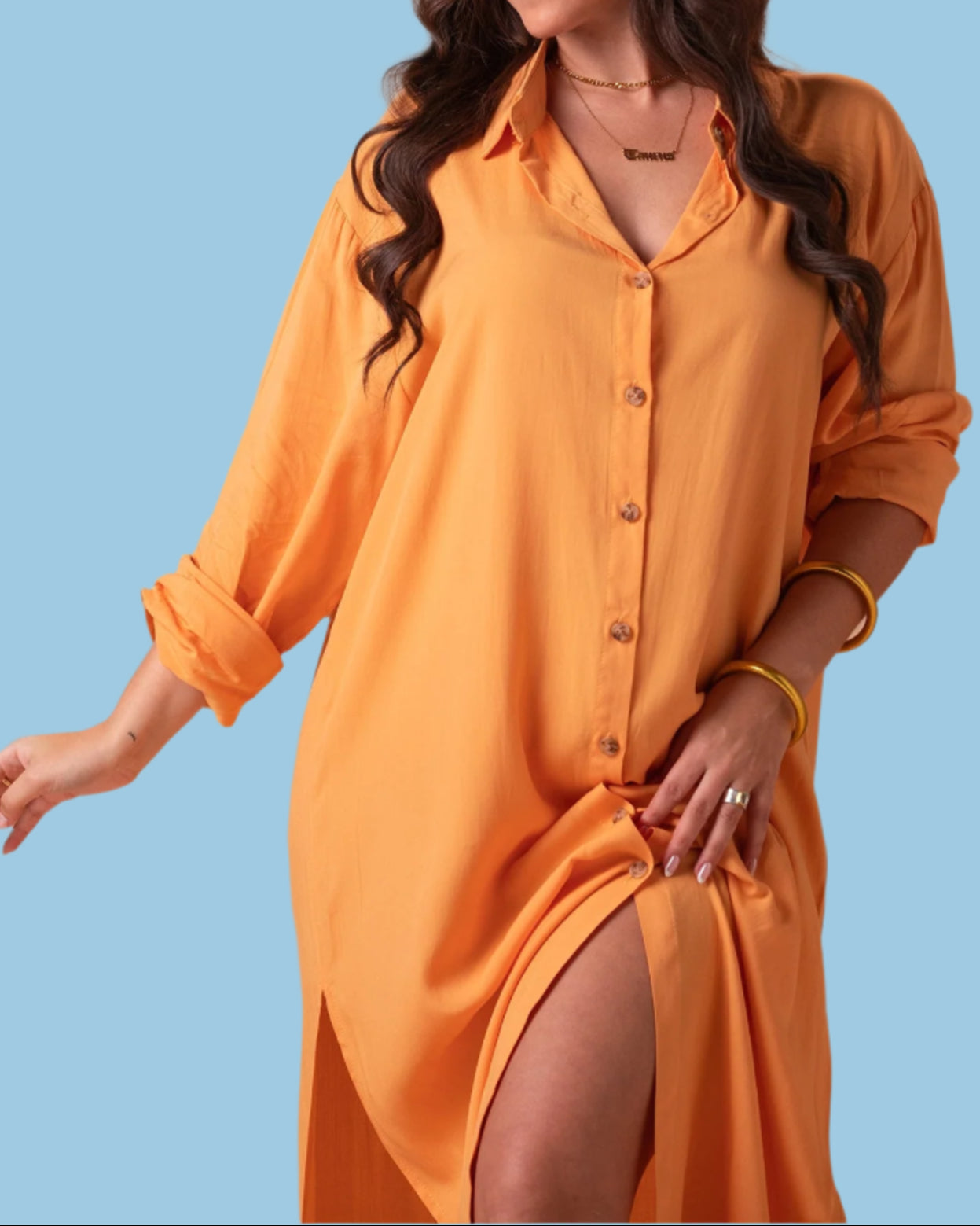 Valencia Oversized Shirt Dress